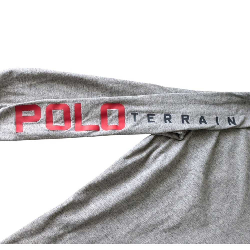 Polo Ralph Lauren Gray Sportsman Long Sleeve T Shirt Size XL Terrain Outdoor - Picture 6 of 7